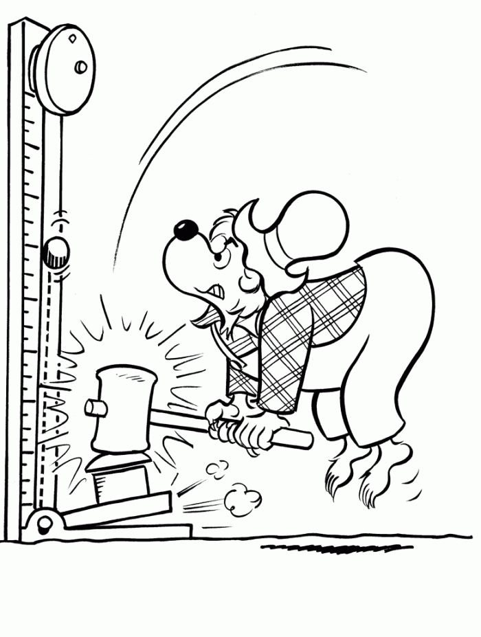 Plansa de colorat cu Ursul Berenstain 8 43